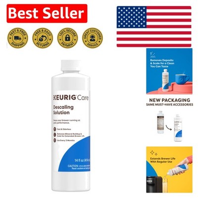 Multi-Purpose 14 Oz Descaling Solution for Safe and Easy Coffee Maker Care