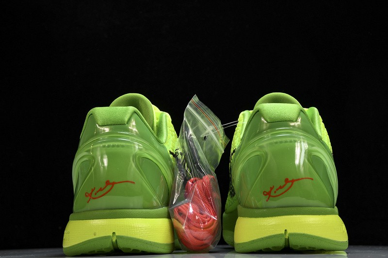 NK Zoom Kobe 6 Protro Grinch 2020 Green Reverse CW2190-300 Men's