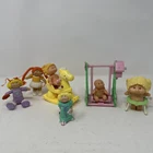 Vtg Cabbage Patch Kids Babies LOT Wind Up 1983 Tomy Toy PVC Figurines