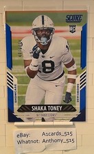 Shaka Toney - 2021 Score Rookie #396 - Showcase Blue Parallel 037/100