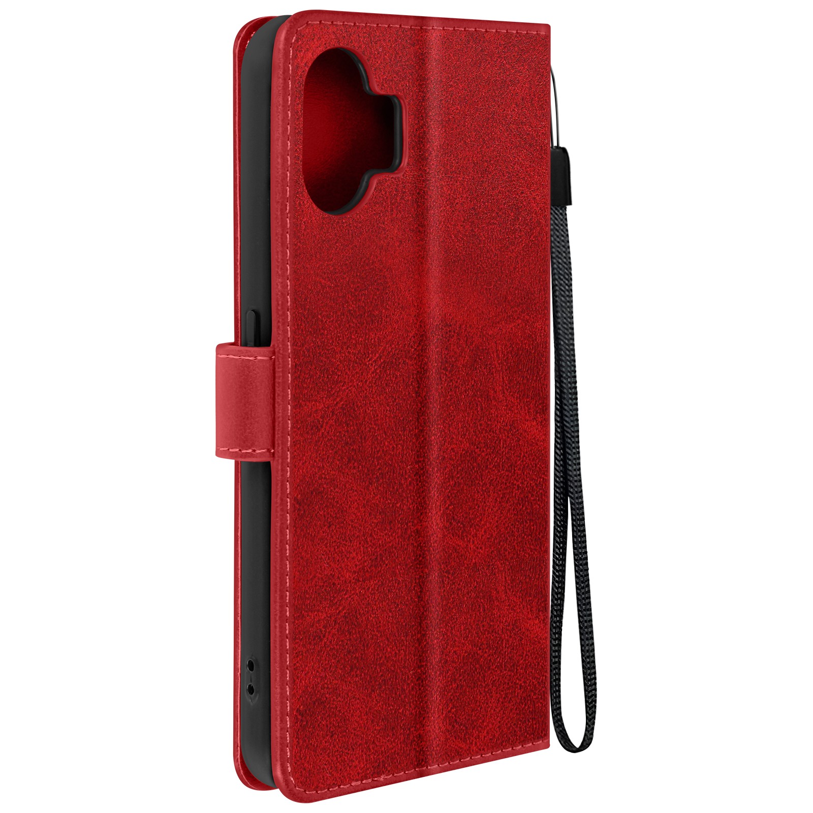 Étui portefeuille Nothing Phone 2 rouge Avizar, idéal pour voyager léger en vidéo mains libres