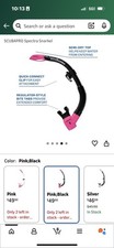 NEW pink SCUBAPRO snorkel