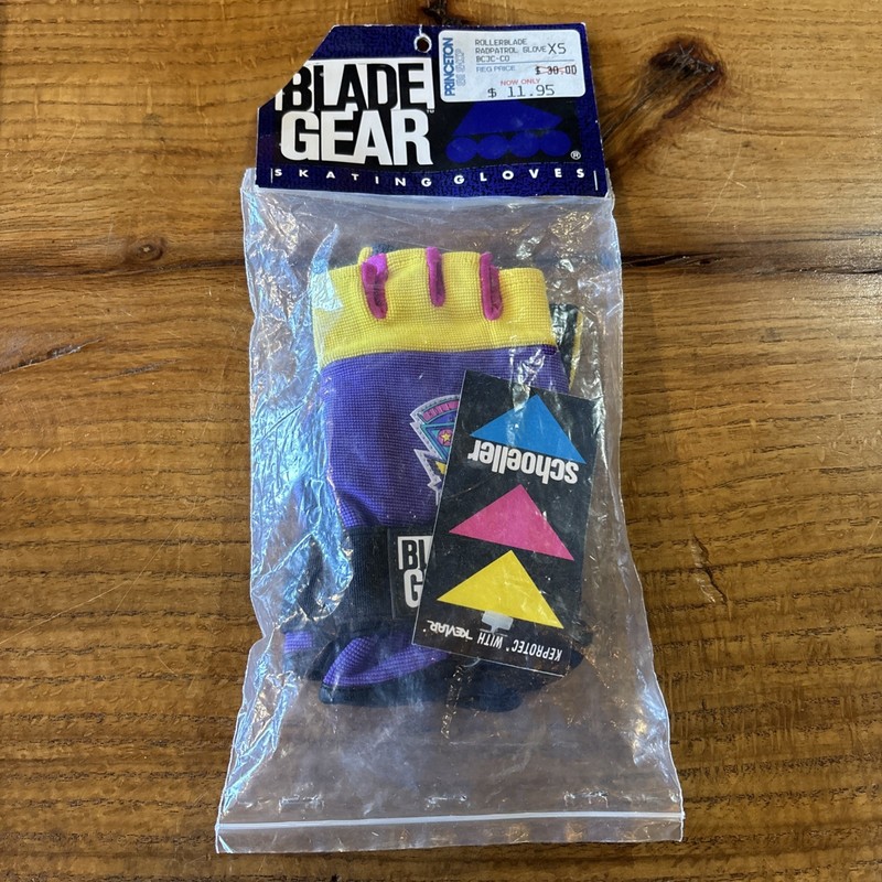Vintage Brand New 90’s Schoeller Rollerblade Blade Gear Skate Gloves Size XS