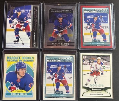 2021-22 Morgan Barron 6 Care Rookie Lot Young Guns, Marquee Rookies, Parkhurst