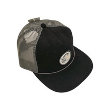 O'NEILL Trucker Cap Mash/Corduroy Snapback Adjustable Black/Gray Hat NEW