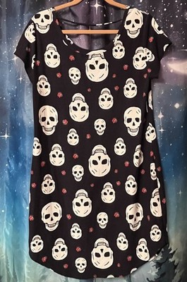 Skill and Roses Tunic Top Juniors Size XL
