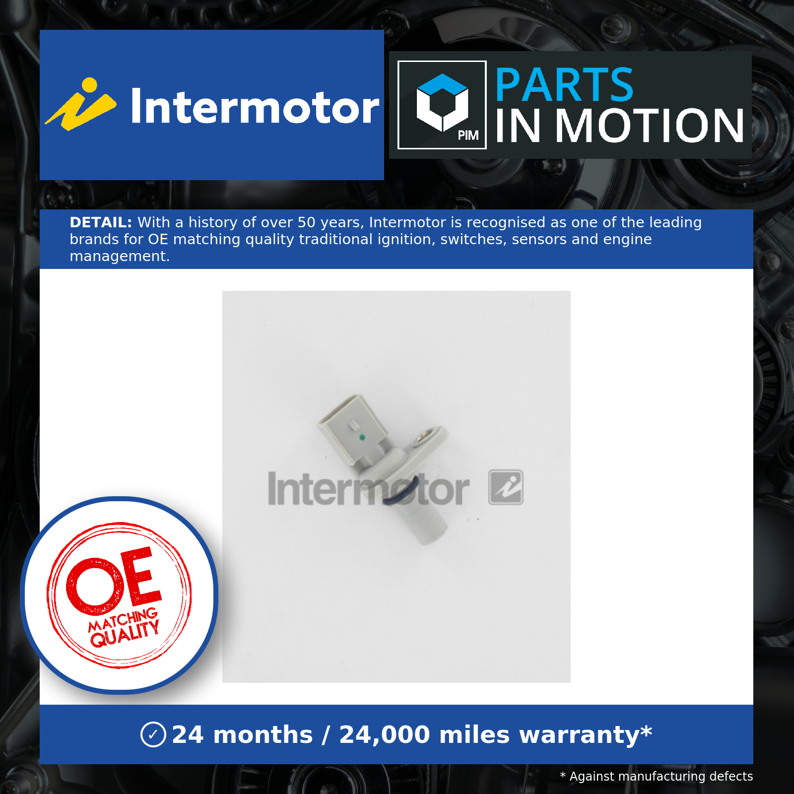 Camshaft Position Sensor fits FORD RANGER TKE TDCi 3.2D 2011 on Intermotor New