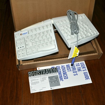 *BRAND NEW SPANISH VER* Goldtouch KFK-E88YQ PS/2 Keyboard Ergonomic Adjustable