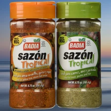 Badia Sazon Tropical Seasoning 2 BOTTLES (6.75 OZ EACH) FRESH