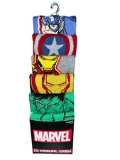 Marvel Crew Socks By Bioworld - 6 Different Pairs - New With Tags