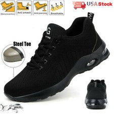 Mens Safety Work Shoes Steel Toe Boots Indestructible Running Sneakers Outdoor