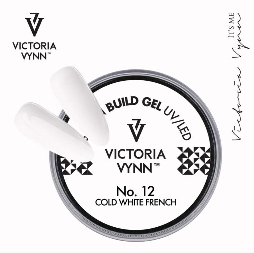 Victoria Vynn BUILD Gel Nail 12 COLD WHITE FRENCH SALON GEL Nail UV LED 15ml