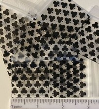 100 Apple Baggies Black Clubs 1.5 x 1.5 in. minizip bags reclosable 1515