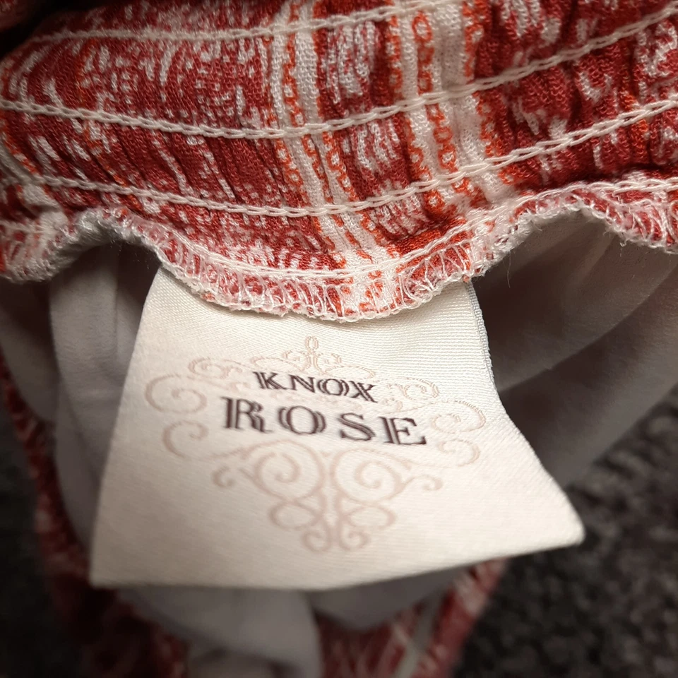 Pantalones Cortos Knox Rose Mujer XL Rojo Isla Justa Rayas Verticulares Cintura Elástica Relajado Foto 3 de 4