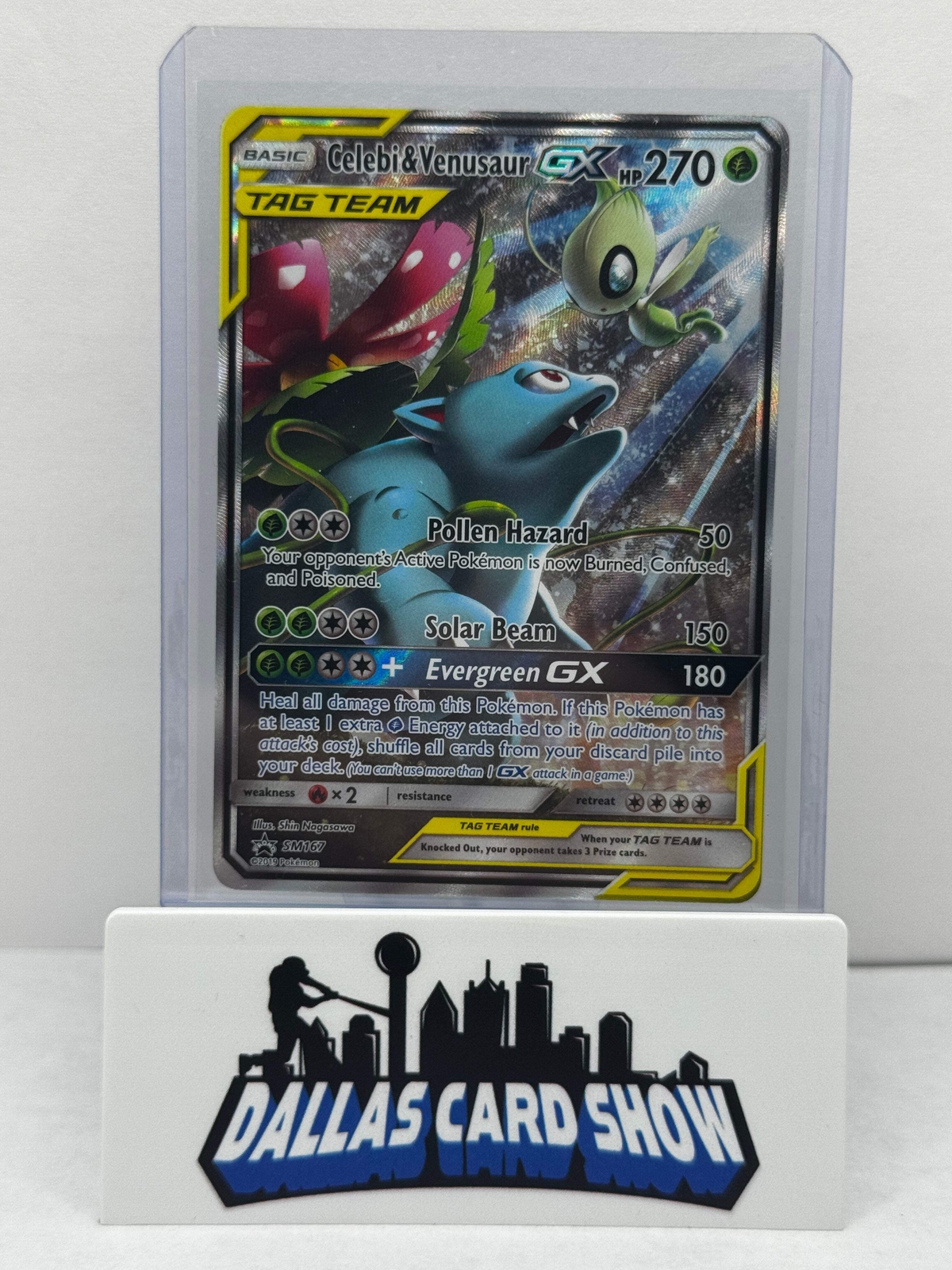 Pokemon 2019 Celebi & Venusaur GX SM167 Promo