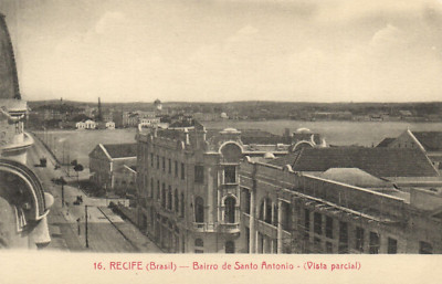 PC CPA BRASILIEN, RECIFE, BAIRRO DE SANTO ANTONIO, ALTE POSTKARTE (b8189)