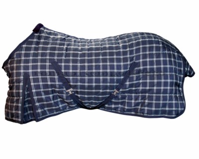 155 cm, Blu: Coperta da box pesante imbottita 400g tessuto esterno 600 denari e collo pile