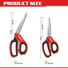 Goldblatt 2PCS Scissors Heavy Duty 8"  10" Multipurpose Scissors Fabric Cutting