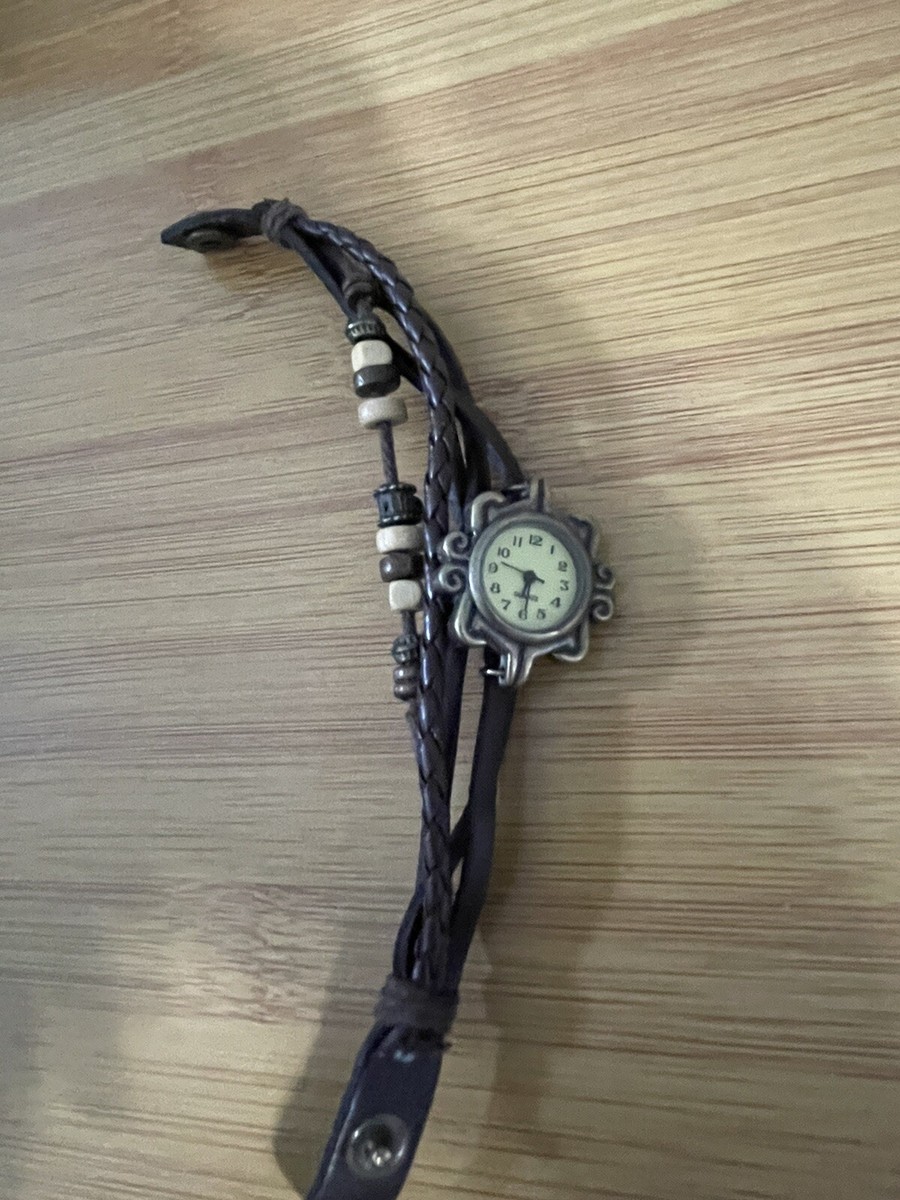 Vintage Punk Wristwatch White Wrap Around Multi-Stranded  display picture 3