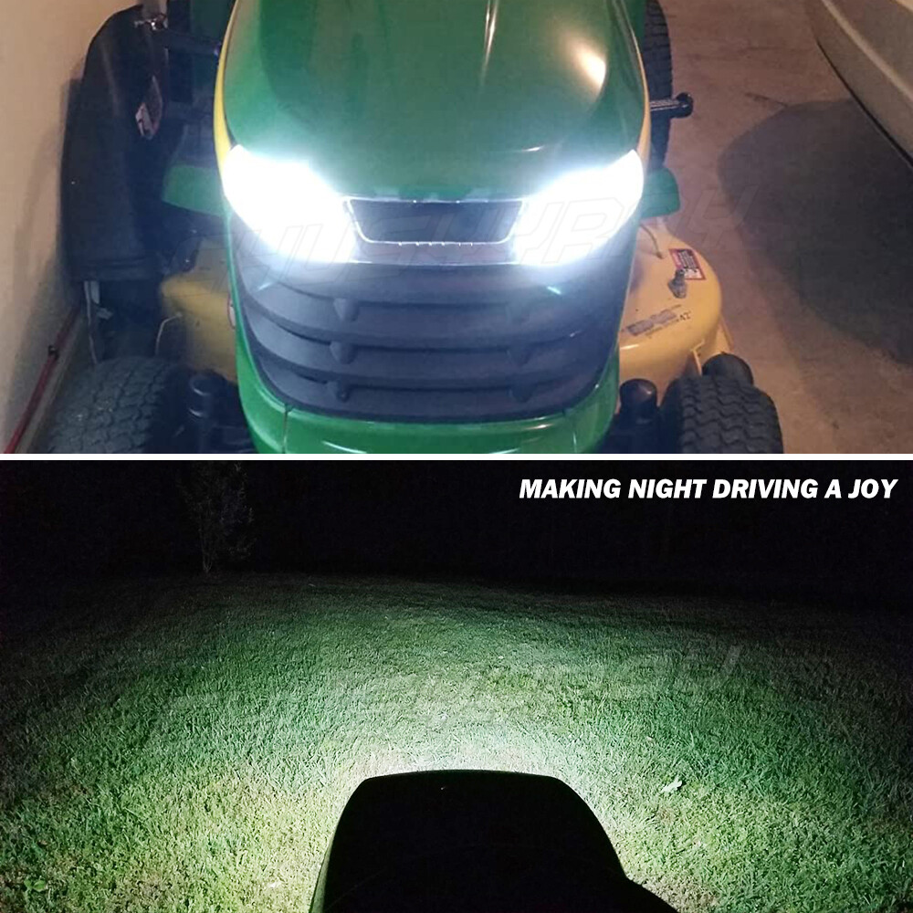 2 Super Bright LED light bulbs for a Kubota M L MX tractors headlamp