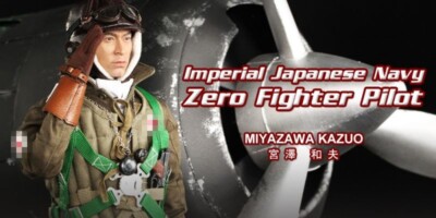 1/6 DID 3R Imperial Japanese Navy Zero Fighter Pilot - Miyazawa