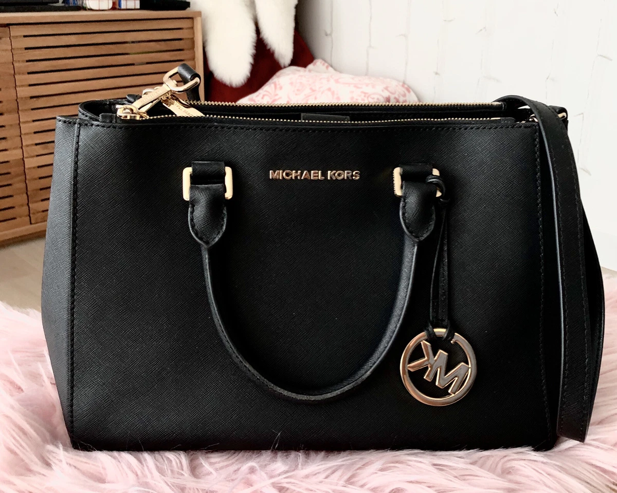Michael kors black saffiano satchel outlet