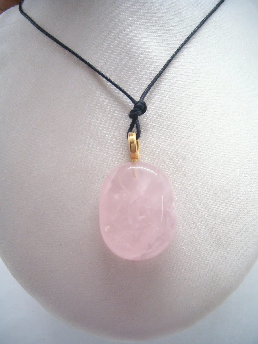 Pink quartz pendant sale