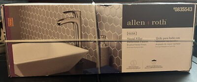 allen+roth Eliza Brushed Nickel 1-handle Vessel Waterfall Faucet 71 ...