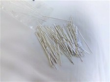 Head Pin - Silver Plated Brass, 2 inch / 24 gauge - Sold per pkg of 100