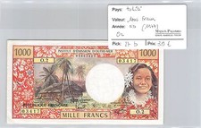 TAHITI - 1000 FRANCS BILLETEN UNDATIERT (1977)