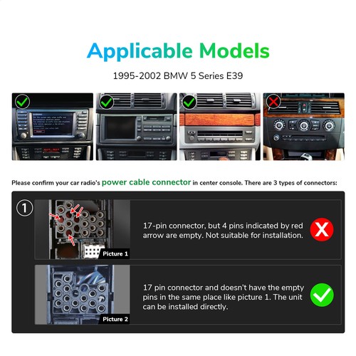 For BMW 5 Series touring E39 Android 13 6+64 7"QLED CarPlay Car Radio GPS Stereo - Picture 21 of 33