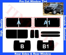 Passgenaue Tönungsfolie Land Rover Defender 90 91-09 Heck/Seitenscheiben 5%-50%