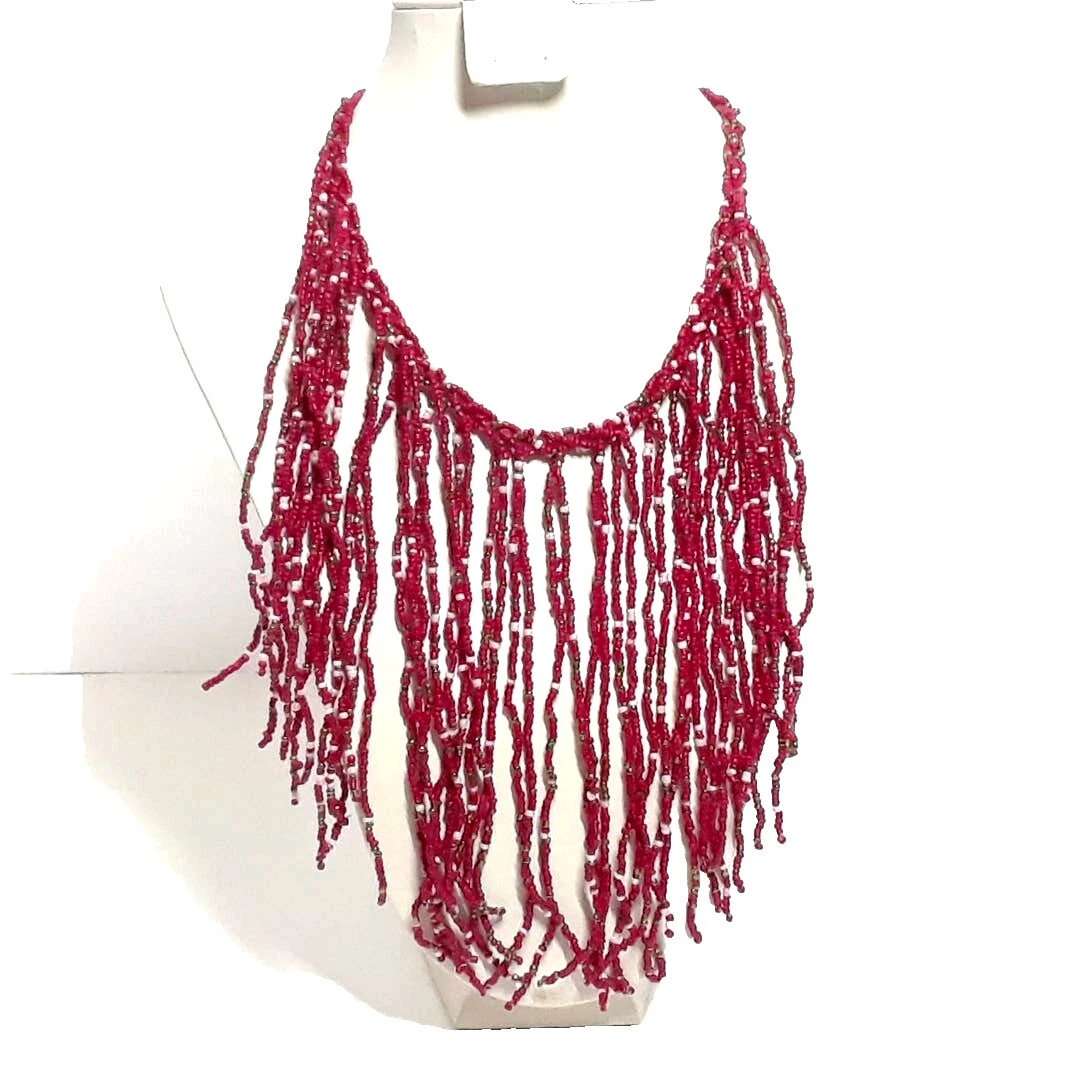 Collares y colgantes De moda con flecos de cobre