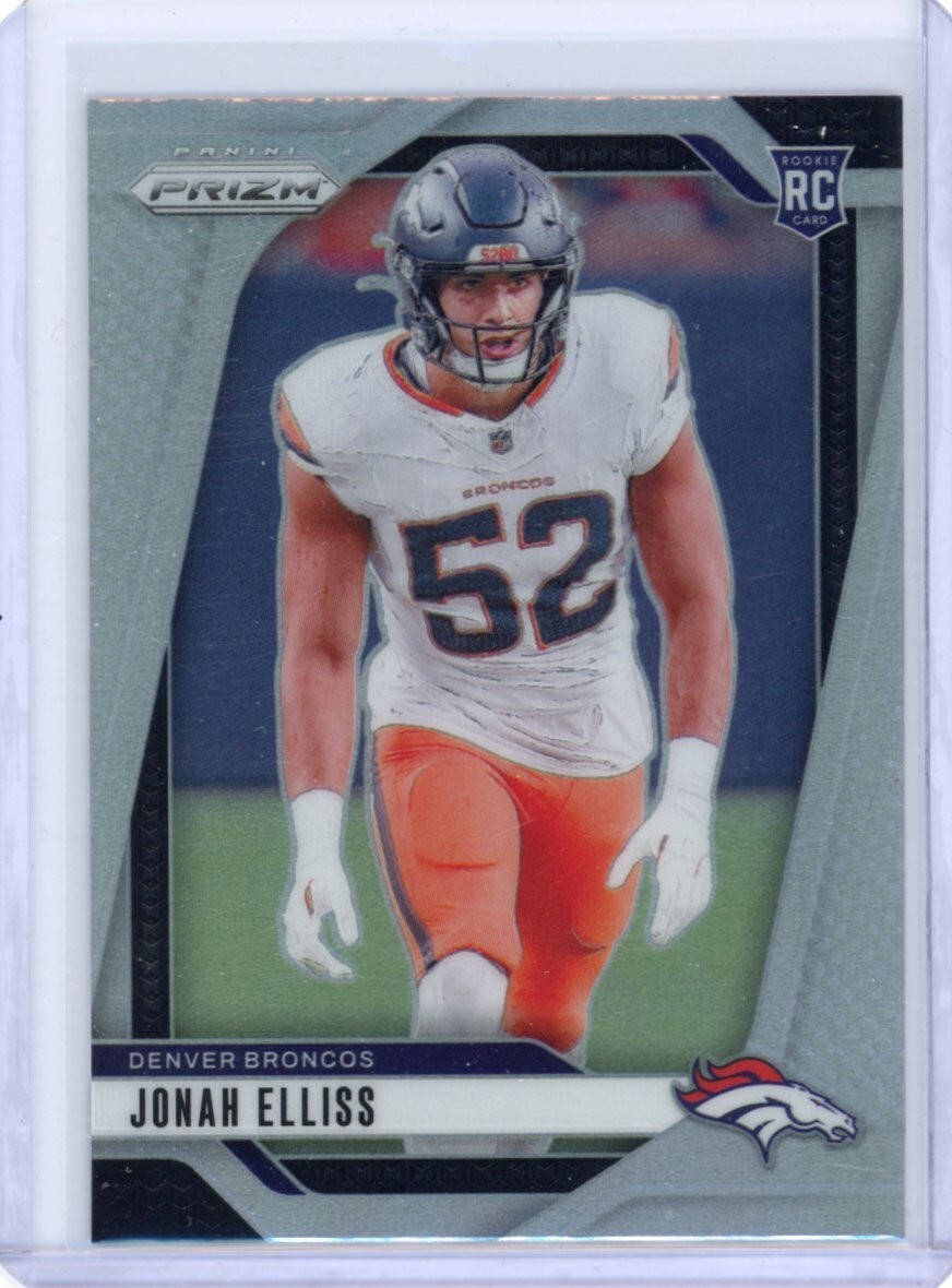 2024 Panini Prizm Jonah Elliss Silver Prizm Rookie RC #356 Denver Broncos 🔥