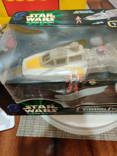 1999 Hasbro Star Wars The Power Of The Force Y-Wing Fighter Rebel Alliance Pilot - Picture 3 of 11