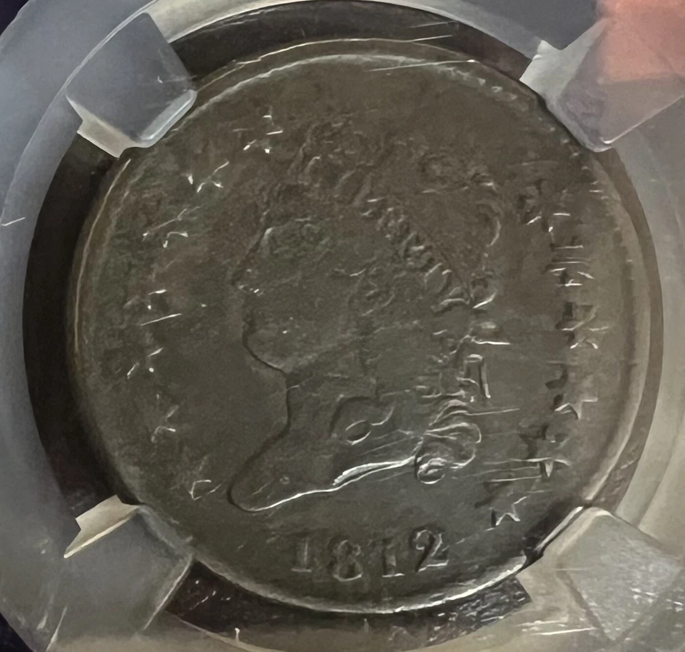 1812 Large Date Classic Head Large Cent NGC VF 25 Purple Core NGCX 5.5 - Image 4 of 4