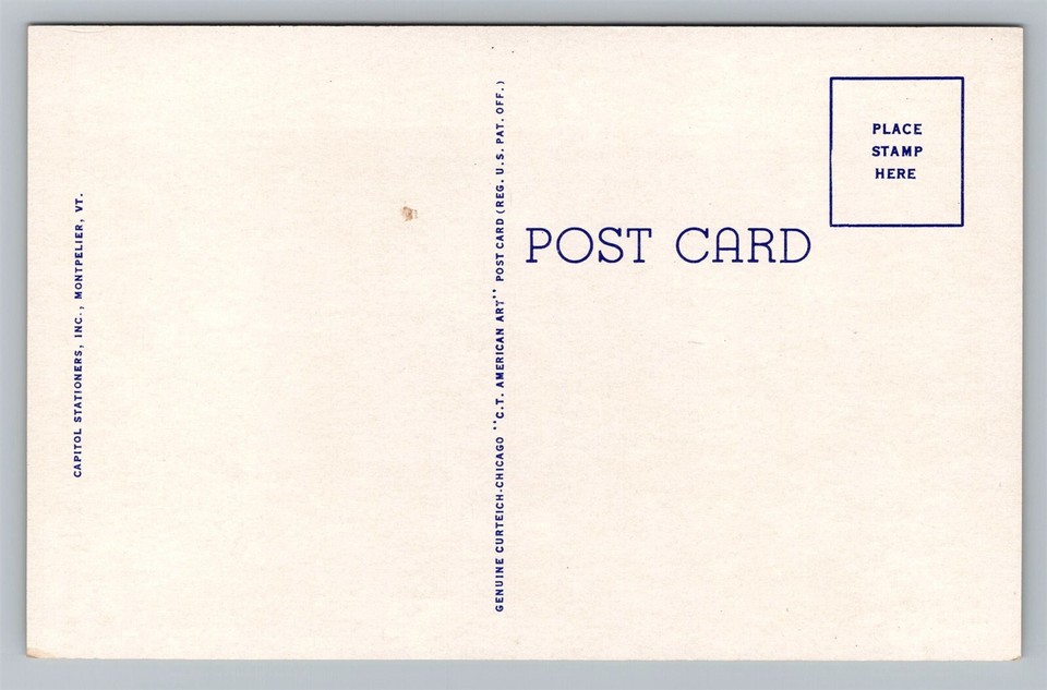 Barre VT Vermont Spaulding High School & Robert Burns Monument Vintage