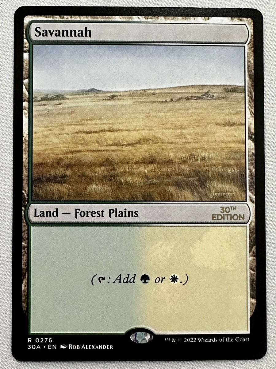 Savannah Modern Frame Dual Land 30th Anniversary Edition MTG MAGIC