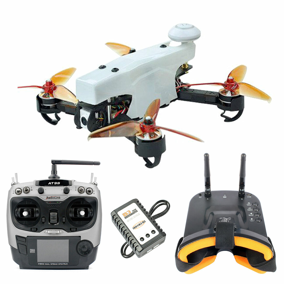JMT 210 FPV RACING Drone Cuadricóptero LISTO PARA VOLAR con Radiolink AT9S TX RX FPV de alta velocidad JMT 210 FPV RACING Drone Cuadricóptero LISTO PARA VOLAR con Radiolink AT9S TX RX FPV de alta velocidad