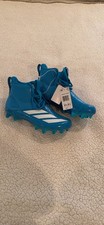 Adidas Adizero Chaos Football Cleats Mens Size 8.5 Blue High Top Lineman IF9718
