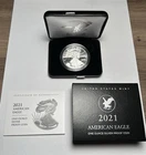 2021-S American Silver Eagle Proof Dollar $1 Box COA US Mint 21EMN OGP