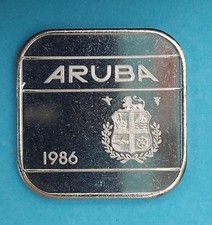 1986 ARUBA 50 CENTS