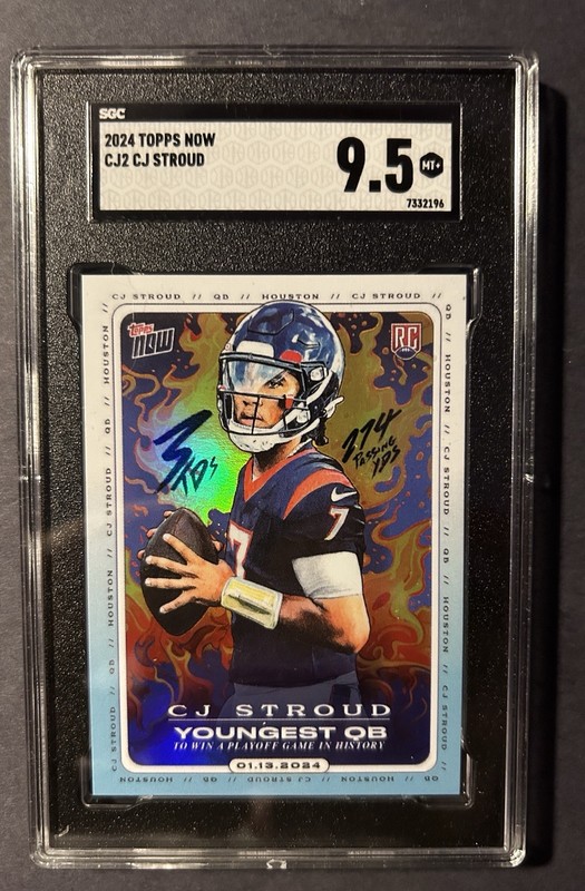 2024 Topps Now C.J. Stroud Texans Youngest QB Rookie #CJ2
