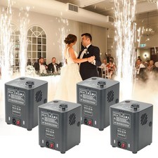 4PCS Mini 450W Fireworks Cold Spark Machine Remote Control for Wedding Party