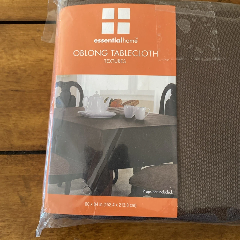 60x84” Tablecloth- Oblong, Brown - Image 3 of 3