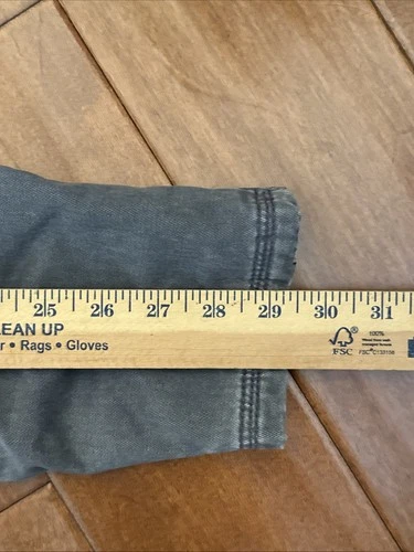 Vintage Quicksilver Jacket Mens Medium Gray Canvas Sherpa Lined Full Zip VTG Y2K image 13