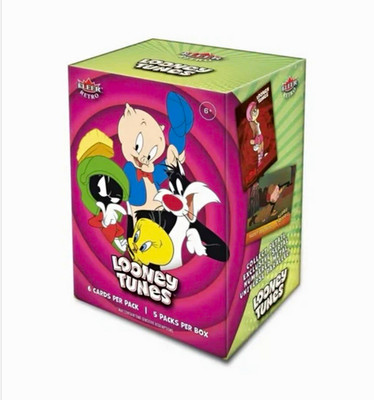 Fleer Retro Looney Tunes Trading Cards Display-Box, 30 Karten, 5 Packs