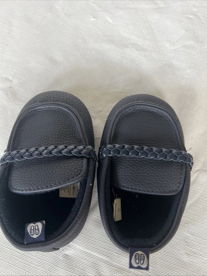 Mocasines de vestir Stepping Stones bebé niño azul marino Foto 4 de 4