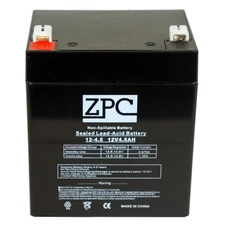 Rechargeable Replacement ZPC 12V 4.5Ah Emergency Lighting, Alarm, UPS Battery