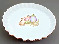 Vintage Ceramic Quiche Tart Pie Pan 10" Lord & Taylor, Made in Japan 1981